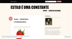 Desktop Screenshot of estiloeumaconstante.wordpress.com