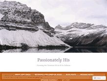 Tablet Screenshot of passionatelyhis.wordpress.com