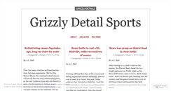 Desktop Screenshot of grizzlydetail2.wordpress.com