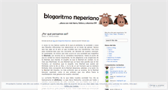 Desktop Screenshot of blogaritmoneperiano.wordpress.com