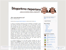 Tablet Screenshot of blogaritmoneperiano.wordpress.com