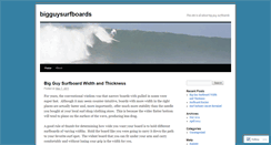 Desktop Screenshot of bigguysurfboards.wordpress.com