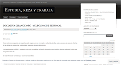 Desktop Screenshot of estudiarezaytrabaja.wordpress.com