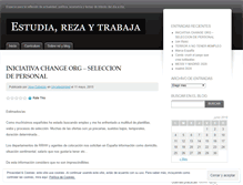 Tablet Screenshot of estudiarezaytrabaja.wordpress.com