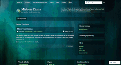 Desktop Screenshot of mistressdiana.wordpress.com