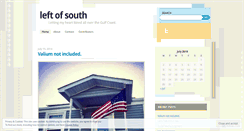 Desktop Screenshot of leftofsouth.wordpress.com
