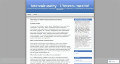 Desktop Screenshot of interculturality.wordpress.com