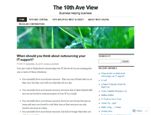 Tablet Screenshot of 10thaveview.wordpress.com