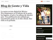 Tablet Screenshot of genteyvida.wordpress.com