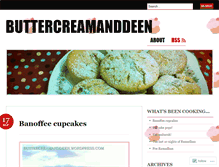 Tablet Screenshot of buttercreamanddeen.wordpress.com