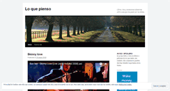 Desktop Screenshot of loquepienso.wordpress.com