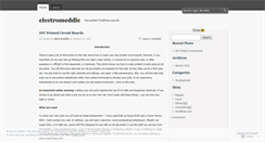 Desktop Screenshot of electromeddle.wordpress.com