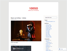 Tablet Screenshot of 100iso.wordpress.com