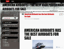 Tablet Screenshot of airboatsforsale.wordpress.com