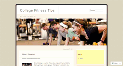 Desktop Screenshot of collegefitnesstips.wordpress.com