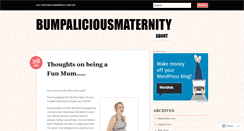 Desktop Screenshot of bumpaliciousmaternity.wordpress.com