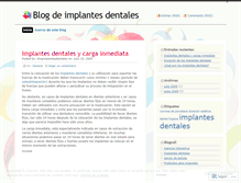 Tablet Screenshot of blogimplantesdentales.wordpress.com