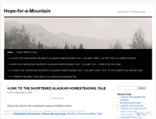 Tablet Screenshot of hopeforamountain.wordpress.com