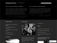 Tablet Screenshot of despertaremos.wordpress.com