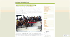 Desktop Screenshot of leanderskateboarding.wordpress.com