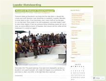 Tablet Screenshot of leanderskateboarding.wordpress.com