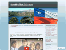 Tablet Screenshot of comunidadchilenaenmonterrey.wordpress.com