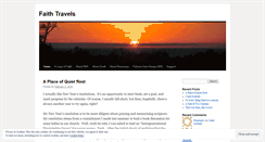 Desktop Screenshot of faithtravels.wordpress.com