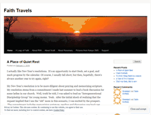 Tablet Screenshot of faithtravels.wordpress.com