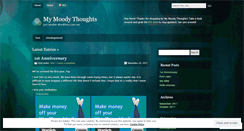 Desktop Screenshot of mymoodythoughts.wordpress.com