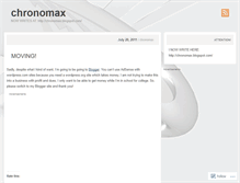 Tablet Screenshot of chronomax.wordpress.com