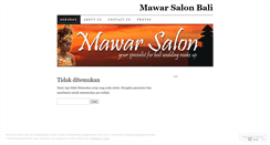 Desktop Screenshot of mawarsalon.wordpress.com