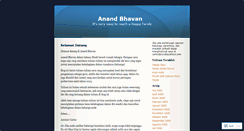 Desktop Screenshot of anandbhavan.wordpress.com