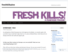Tablet Screenshot of freshkillszine.wordpress.com