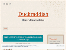 Tablet Screenshot of duckraddish.wordpress.com