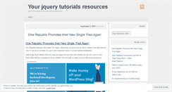 Desktop Screenshot of jqueryresources.wordpress.com