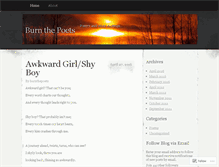 Tablet Screenshot of burnthepoets.wordpress.com