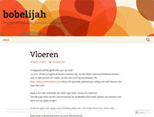 Tablet Screenshot of bobelijah.wordpress.com