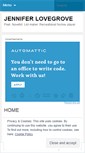 Mobile Screenshot of jenniferlovegrove.wordpress.com