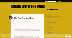 Desktop Screenshot of ghanawiththewind.wordpress.com