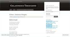 Desktop Screenshot of gelatinousthoughts.wordpress.com