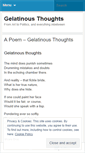 Mobile Screenshot of gelatinousthoughts.wordpress.com