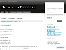 Tablet Screenshot of gelatinousthoughts.wordpress.com