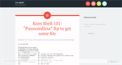 Desktop Screenshot of imiqbal.wordpress.com