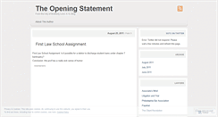 Desktop Screenshot of openingstatement.wordpress.com