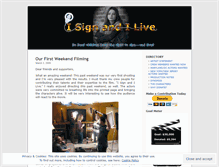 Tablet Screenshot of isignilive.wordpress.com