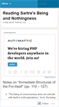 Mobile Screenshot of beingnothingness.wordpress.com