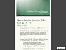 Tablet Screenshot of beingnothingness.wordpress.com