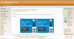 Desktop Screenshot of linemarketing.wordpress.com