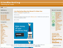 Tablet Screenshot of linemarketing.wordpress.com