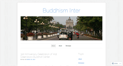 Desktop Screenshot of buddhisminter.wordpress.com